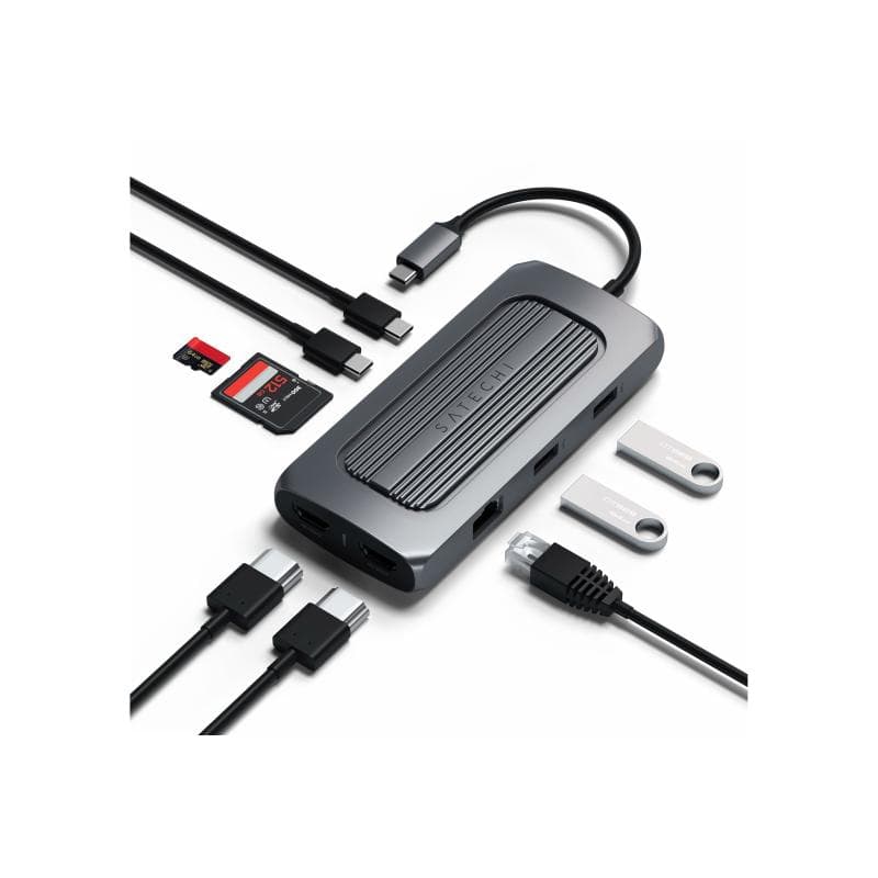 SATECHI Multiport MX Adapter - Dockingstation - USB-C - 2 x HDMI