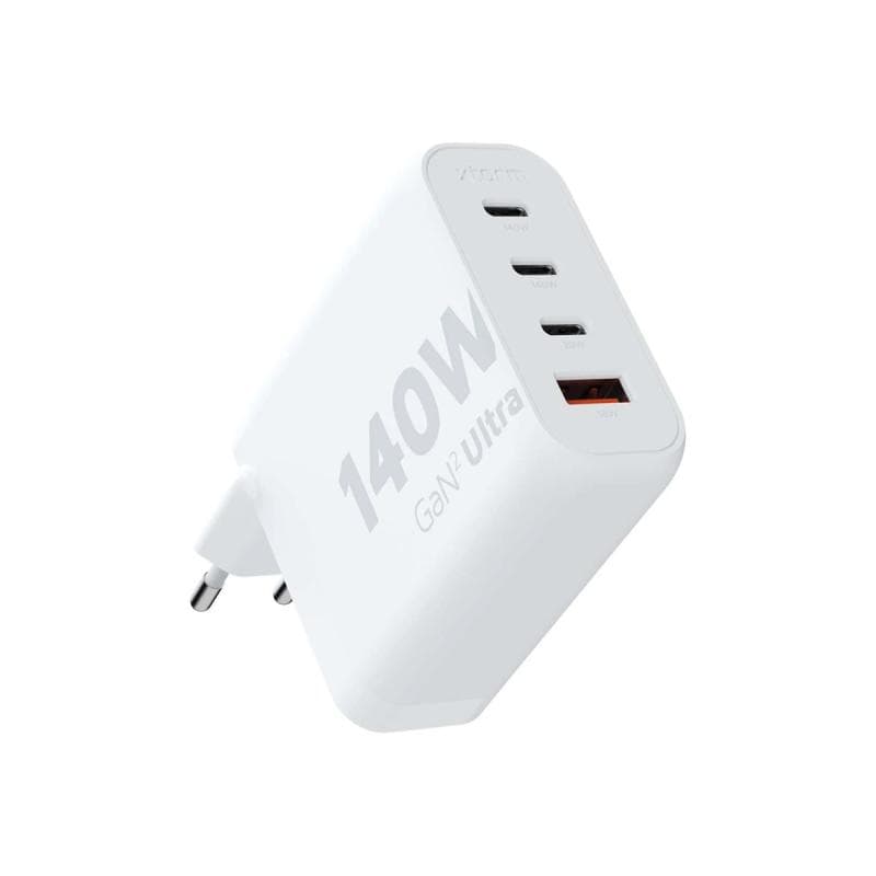 XTORM Ultra Wall USB Ladegerät 140 W 3x USB-C®, 1x USB-A Quick Charge 3.0 Weiß GaN