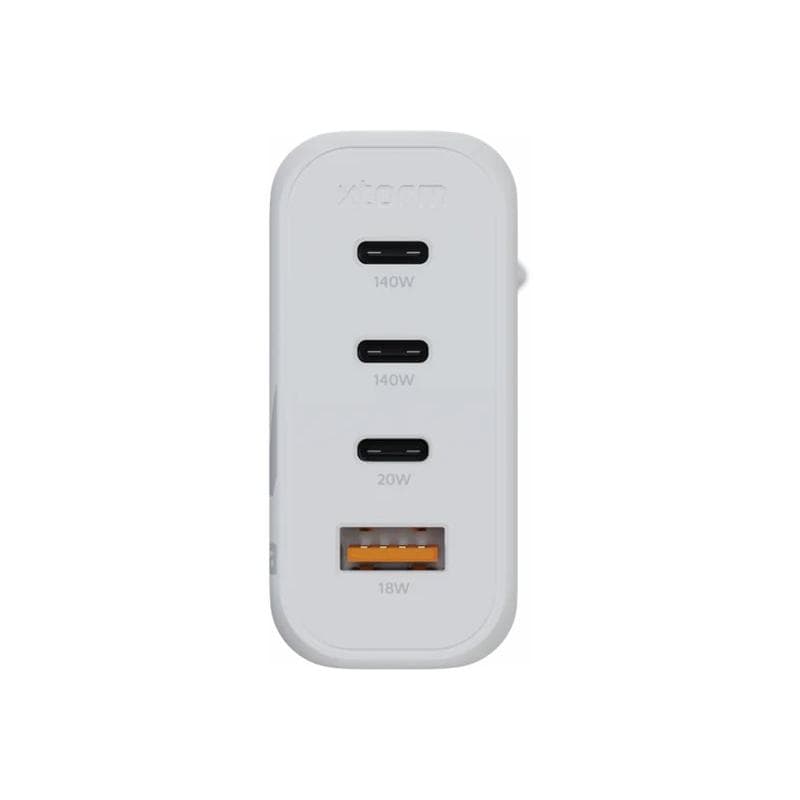 XTORM Ultra Wall USB Ladegerät 140 W 3x USB-C®, 1x USB-A Quick Charge 3.0 Weiß GaN