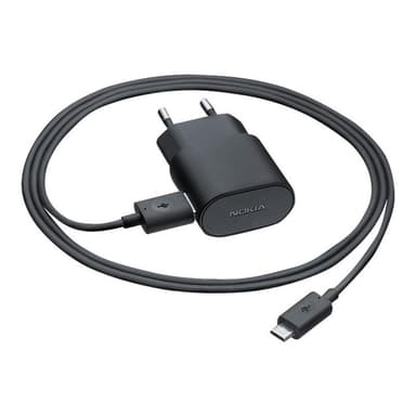 NOKIA AC-60E Charger, microUSB Black (AC-60E Black)