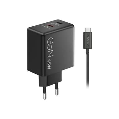 LENOVO G0A6065BEU USB Ladegerät 45 W, 18 W 2x USB-C® Schwarz Steckdose, Innenbereich GaN