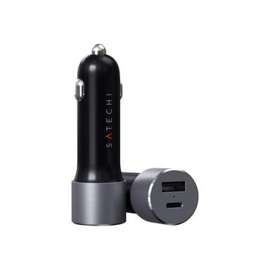SATECHI ST-TCPDCCM Ladeadapter 72 W 1x USB-A, 1x USB-C® Anthrazit Innenbereich