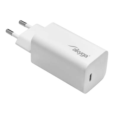 AKYGA AK-CH-23 USB Ladegerät 65 W 1x USB-C® Quick Charge 3.0, USB PD 3.0 Weiß Innenbereich