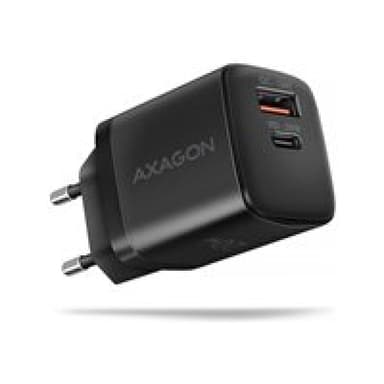AXAGON USB Ladegerät 22 W USB-C®, USB-A QC 2.0, QC 3.0, USB PD 2.0 Schwarz USB Power Delivery (