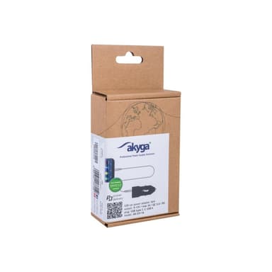 AKYGA AK-CH-16 USB Ladegerät 36 W 1x USB-C®, 1x USB-A QC 3.0, USB PD 3.0, PPS Schwarz KFZ, LKW