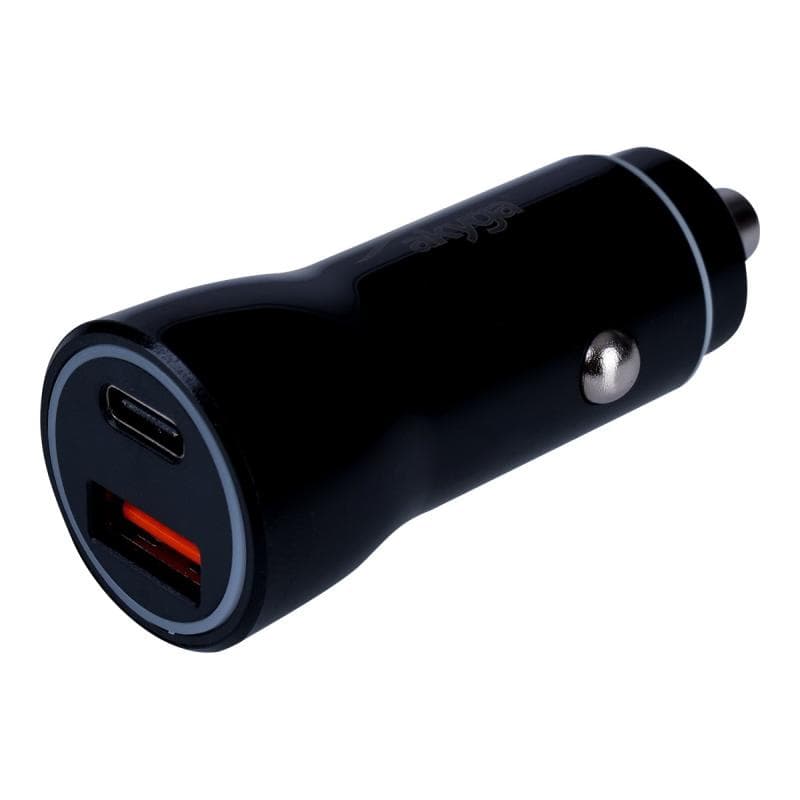 AKYGA AK-CH-16 USB Ladegerät 36 W 1x USB-C®, 1x USB-A QC 3.0, USB PD 3.0, PPS Schwarz KFZ, LKW