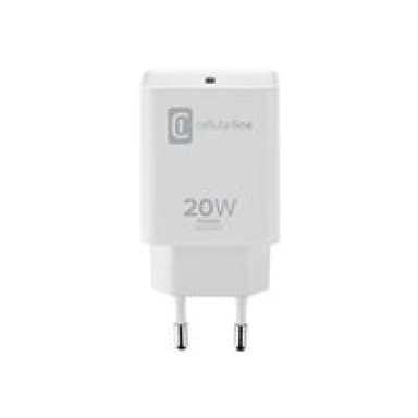 CELLULARLINE USB Ladegerät 20 W 1x USB-C® Weiß Schnellladegerät