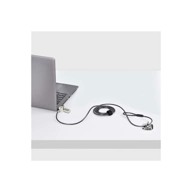 STARTECH.COM 10-Pack Doppelzugriff Laptopschloss 2m Kabelschloss mit Schlussel und Zahlenschloss K-S