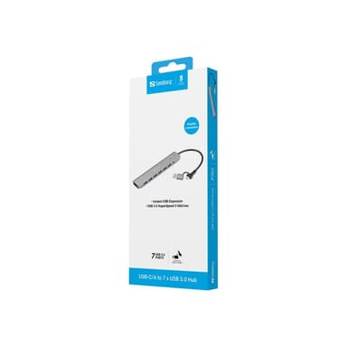 SANDBERG USB-C/A to 7 x USB 3.0 Hub