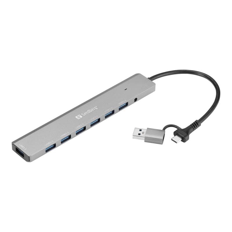 SANDBERG USB-C/A to 7 x USB 3.0 Hub
