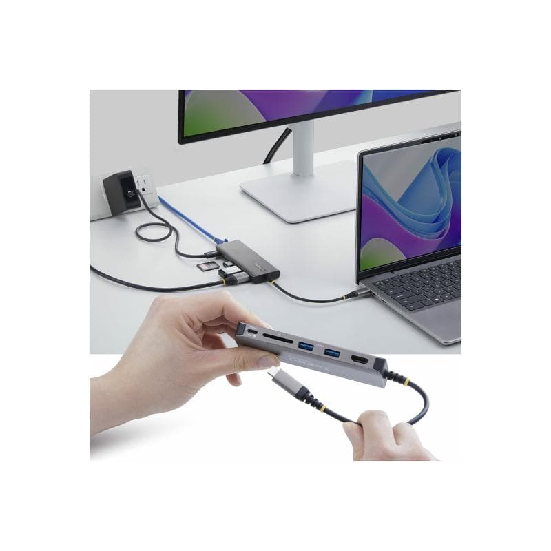 STARTECH.COM USB-C auf HDMI Multiport Adapter mit 140W PD Leistung 4K60Hz 3-Port USB 10Gbps Hub 2.5G