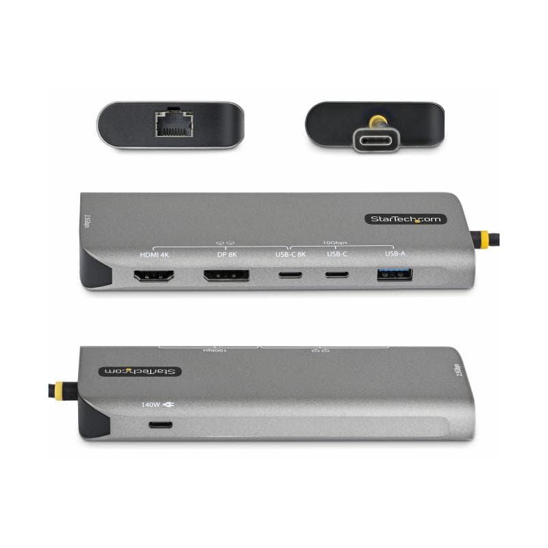 STARTECH.COM 7-in-1 USB4multiport Adapter treiberlose Dual 4K fur MacOS und Windows 140W Power Deliv