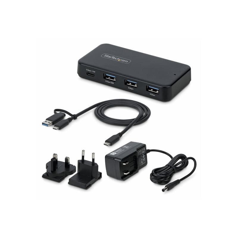 STARTECH.COM 4-Port USB-C und USB-A Hub 5Gbps Eigenstromversorgung 2-in-1 USB-C & USB-A Hostkabel 1x