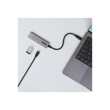 STARTECH.COM 4-Port USB-C Hub 10Gbps 100W Power Delivery 4x USB-C Ports Überstromschutz PCR-Aluminiu