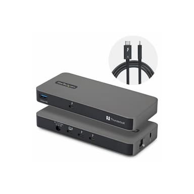 STARTECH.COM 4-Port Thunderbolt 5 Hub mit Thunderbolt Share KVM 80/120Gbps 8K Multi-Display 140W PD