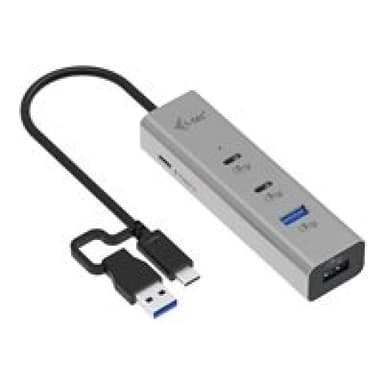 I-TEC Universal Charging Metal HUB 2x USB-C 3.2 Gen.1 + 2x USB-A 3.2 Gen.1 1x USB-C PD 85W