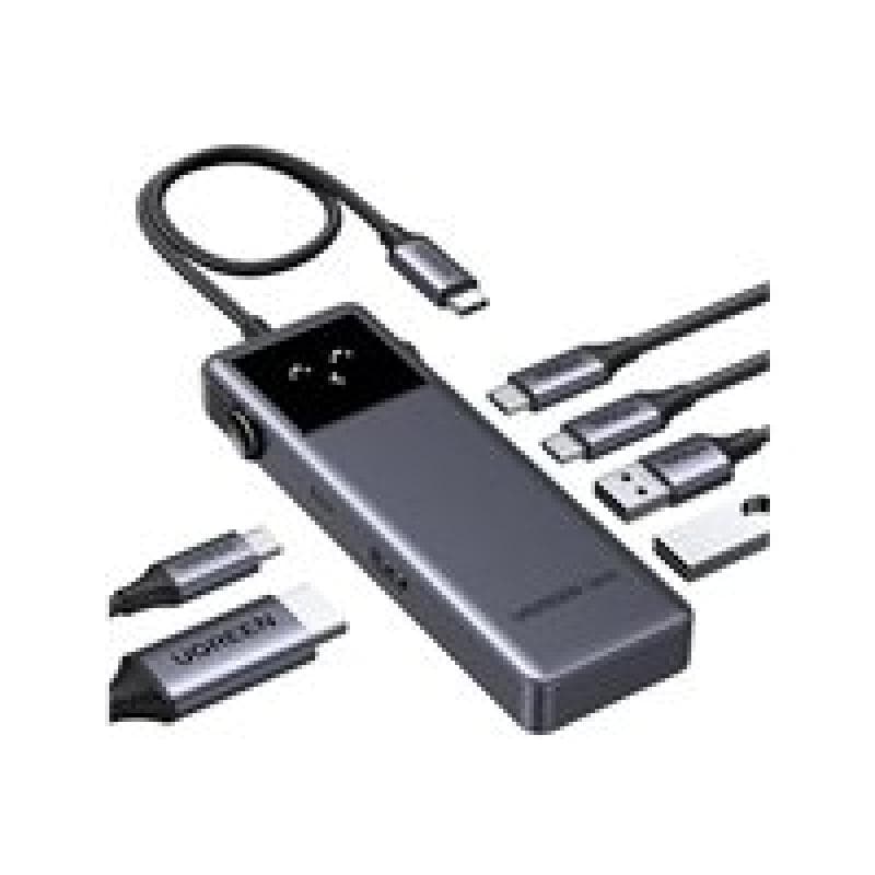 UGREEN Uno CM888 6-in-1 USB-C Hub 1x 4K HDMI 1x USB-C PD 100W 2x USB-A 3.2 2x USB-C 3.2 intelligente