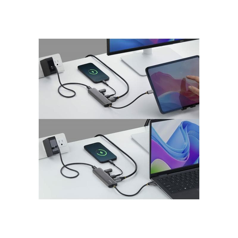 STARTECH.COM USB-C auf HDMI Multiport Adapter mit 140W PD Laden 4K 60Hz HDMI 2-Port USB 10Gbps Hub 1