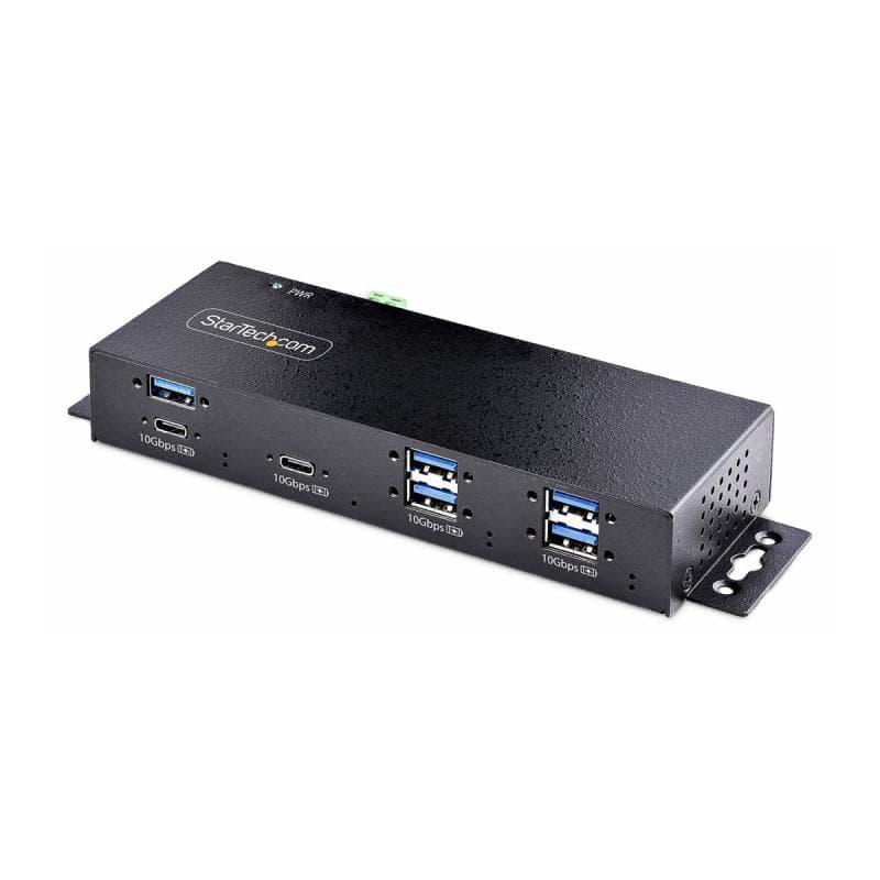 STARTECH.COM 7-Port USB-C Hub Industrieller USB-Hub mit 10Gbps und Netzteil 5x USB-A/2x USB-C Ports