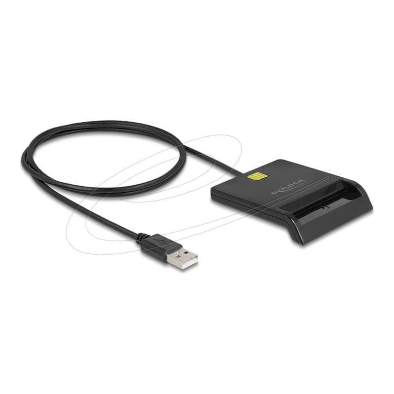 DELOCK USB 2.0 Smartcard Kartenleser für Smartcards mit Kontaktchip