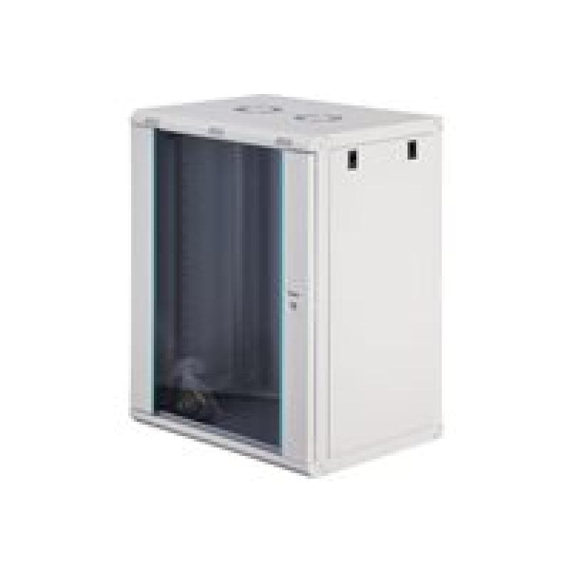 DIGITUS Dynamic 48,26cm 19Zoll 16U rack wall-mounted network cabinet 785x600x450mm glass door grey u