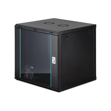 DIGITUS Dynamic 48,26cm 19Zoll 12U rack wall-mounted network cabinet 607x600x600mm glass door black