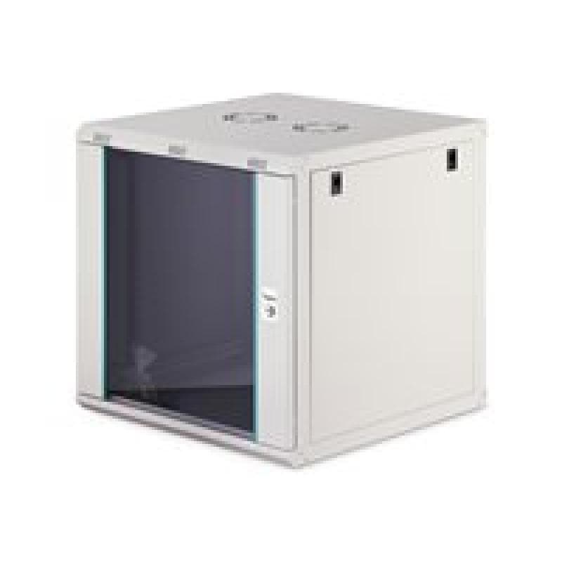 DIGITUS Dynamic 48,26cm 19Zoll 12U rack wall-mounted network cabinet 607x600x600mm glass door grey u