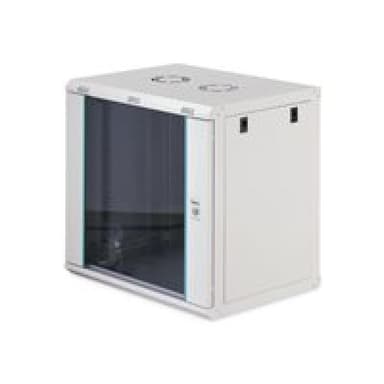 DIGITUS Dynamic 48,26cm 19Zoll 12U rack wall-mounted network cabinet 607x600x450mm glass door grey u