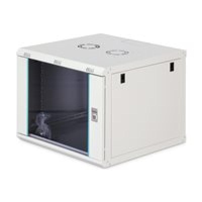 DIGITUS Dynamic 48,26cm 19Zoll 9U rack wall-mounted network cabinet 474x600x600mm glass door grey un