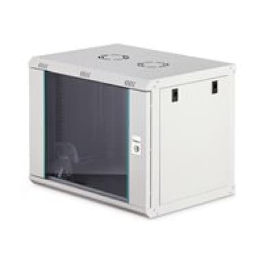 DIGITUS Dynamic 48,26cm 19Zoll 9U rack wall-mounted network cabinet 474x600x450mm glass door grey un