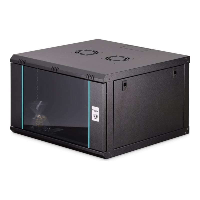 DIGITUS Dynamic 48,26cm 19Zoll 7U rack wall-mounted network cabinet 385x600x600mm glass door black u