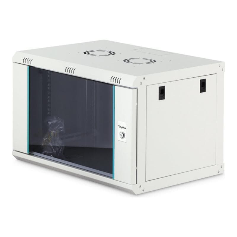 DIGITUS Dynamic 48,26cm 19Zoll 7U rack wall-mounted network cabinet 385x600x450mm glass door grey un