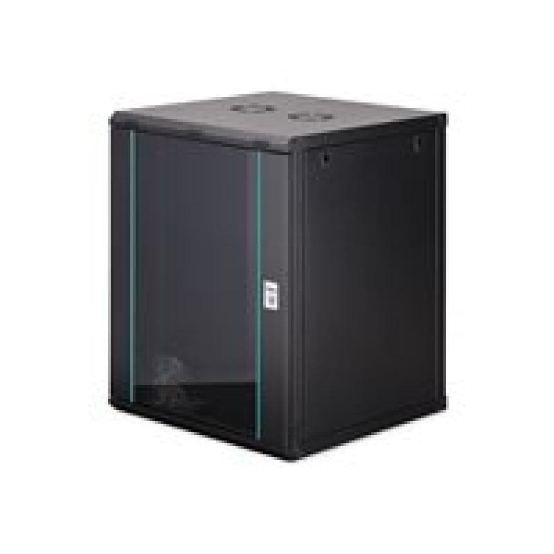 DIGITUS Dynamic 48,26cm 19Zoll 16U rack wall-mounted network cabinet 785x600x600mm glass door black