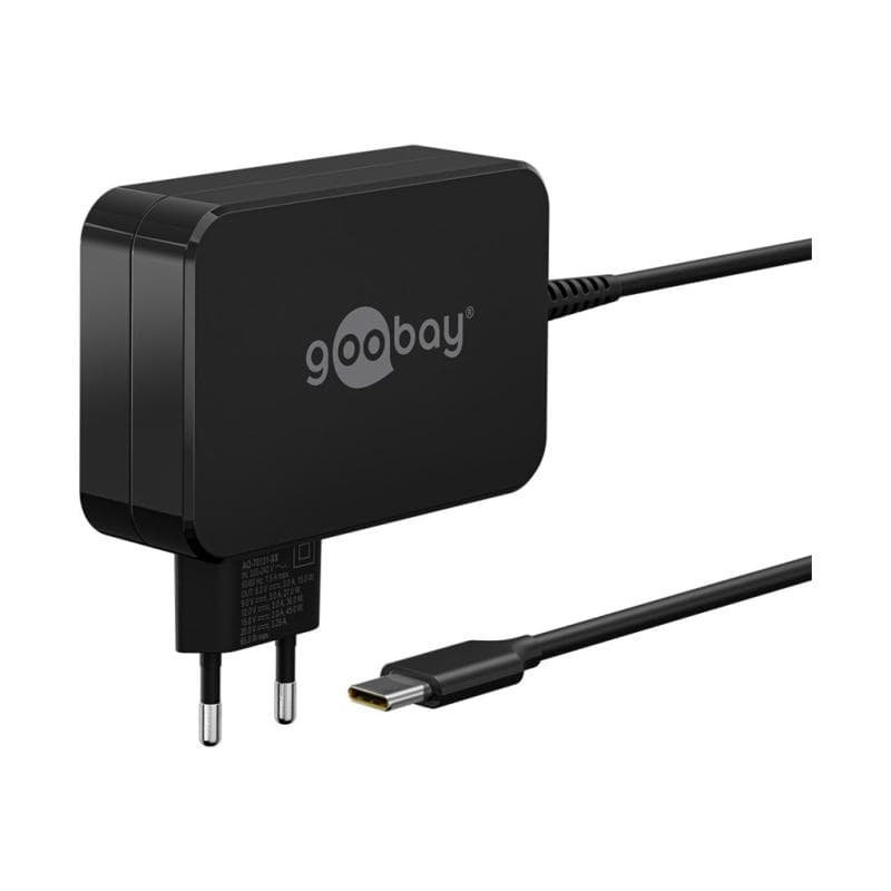 GOOBAY USB-C?-Ladegerät für Laptops (65 W) schwarz