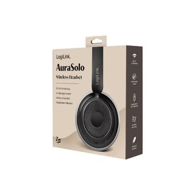 LOGILINK BT0072 Over Ear Kopfhörer Bluetooth® Schwarz