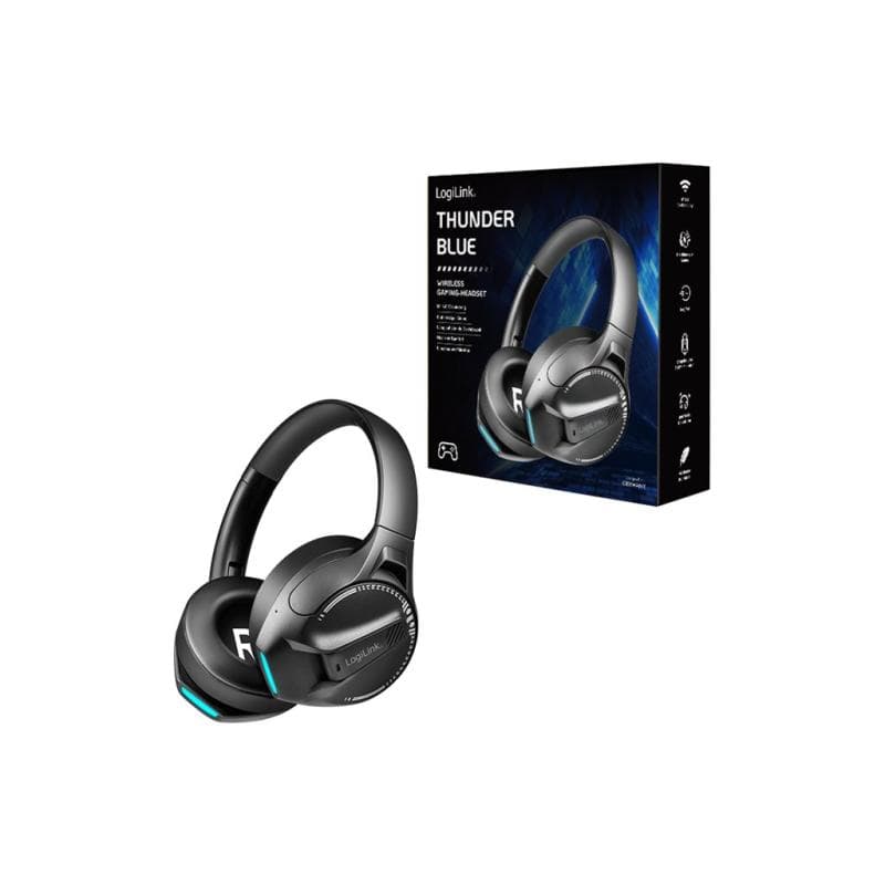 LOGILINK BT0070 Over Ear Kopfhörer Bluetooth® Schwarz