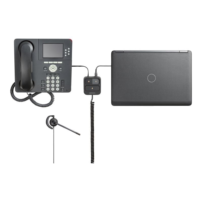 HP Poly EncorePro 530 On Ear Headset Schwarz