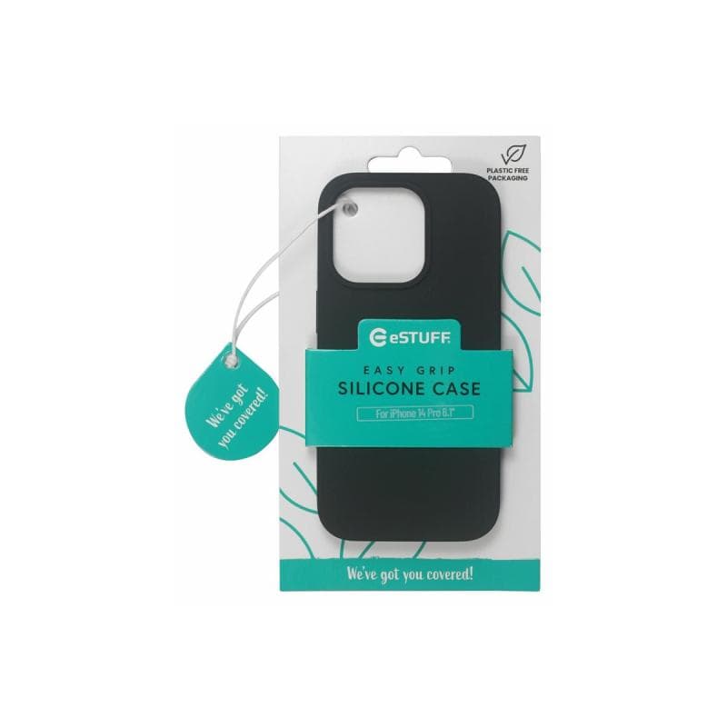 ESTUFF Madrid Silk-touch Silikon Case für das iPhone 14 Pro - Black