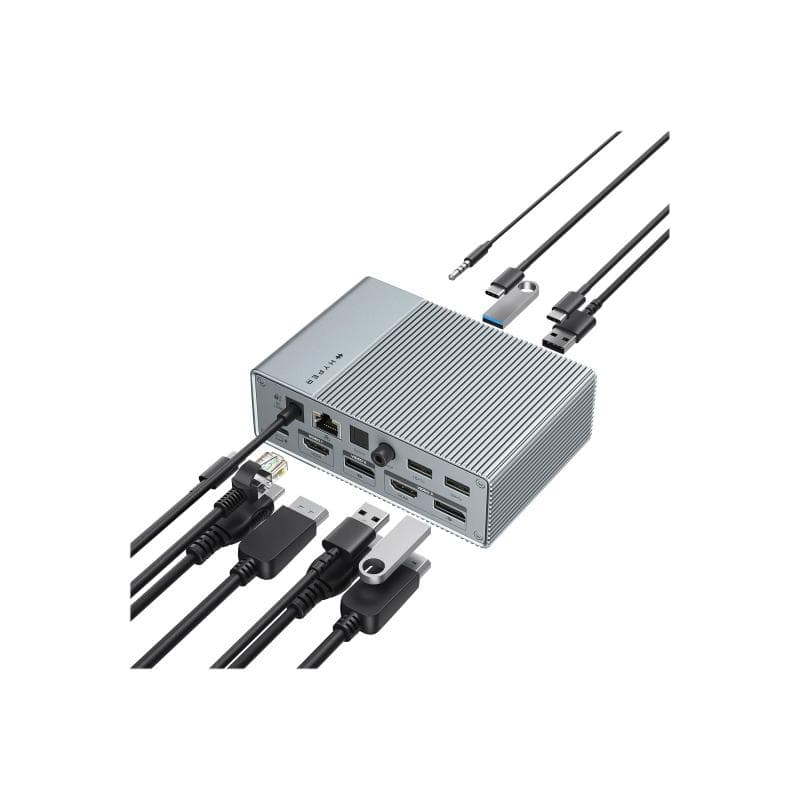 TARGUS HyperDrive GEN2 - Dockingstation - USB-C - 2 x HDMI, 2 x DP - 1GbE - Europa