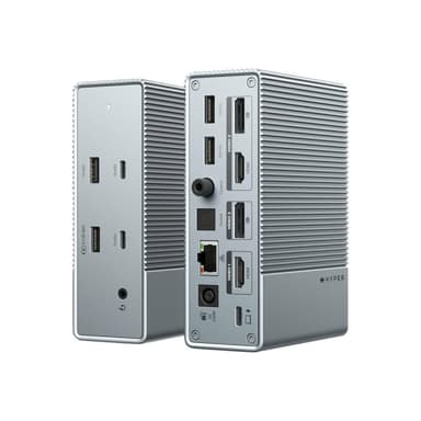 TARGUS HyperDrive GEN2 - Dockingstation - USB-C - 2 x HDMI, 2 x DP - 1GbE - Europa