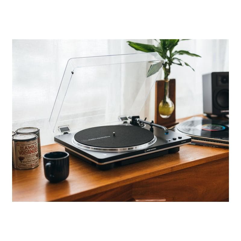 AUDIO-TECHNICA AT-LP70XBTBS (schwarz/silber, Integrierter Phono-Vorverstrker, Bluetoo