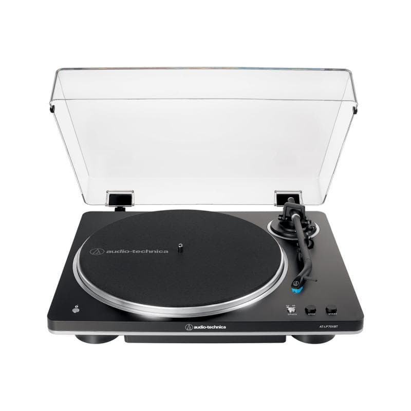 AUDIO-TECHNICA AT-LP70XBTBS (schwarz/silber, Integrierter Phono-Vorverstrker, Bluetoo