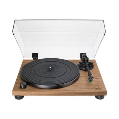 AUDIO-TECHNICA AT-LPW40WN (schwarz/holz, Integrierter Phono-Vorverstrker, Manuelle Be