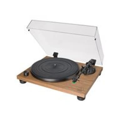 AUDIO-TECHNICA AT-LPW40WN (schwarz/holz, Integrierter Phono-Vorverstrker, Manuelle Be