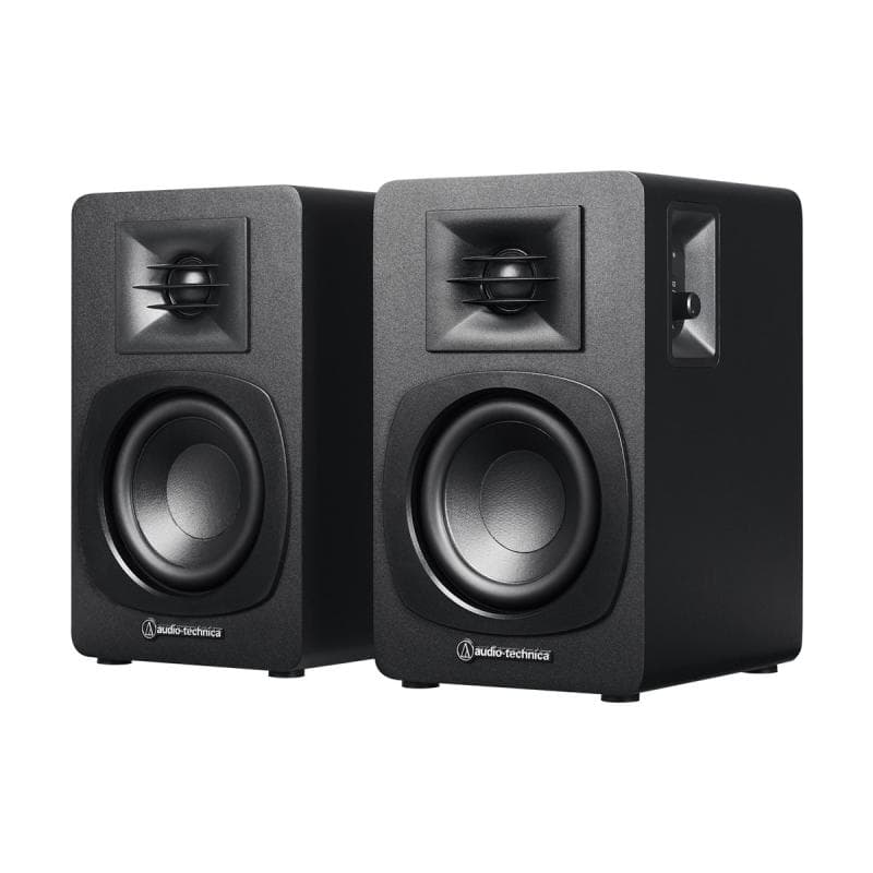 AUDIO-TECHNICA Aktive Regallautsprecher AT-SP3X (schwarz. Bluetooth 5.3)