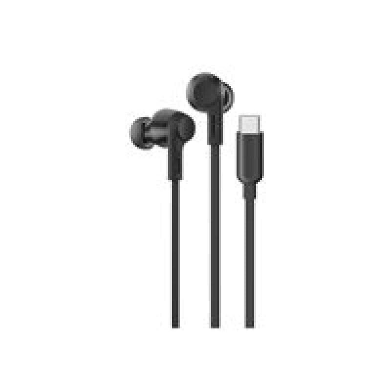 BELKIN SoundForm InEar-Kopfhrer ANC USB-C Kabel schw.