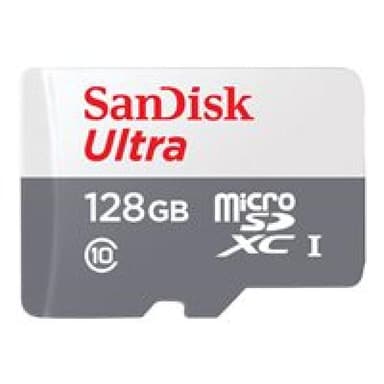 SANDISK CARD 128GB Sandisk Ultra Lite White/Gray microsdxc 100MB/s Class 10 UHS-I 3x5 pack - Extende