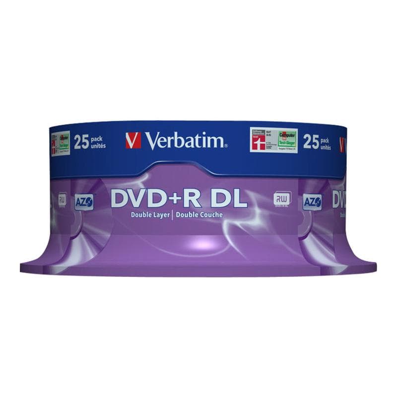 VERBATIM MED DVD+R Verbatim 8.5 GB 8x DDL 025er CakeBox