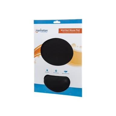 Manhattan Mousepad mit Handgelenkauflage schwarz