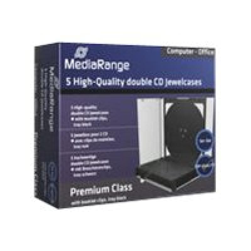 MEDIARANGE Retail-Pack CD-Jewelcases double 5pieces
